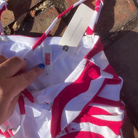 Anthropologie Solid & Striped Madeline One Piece Swimsuit NWT - Picture 6 of 9